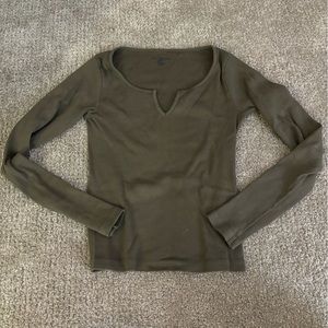 brandy ribbed long sleeve